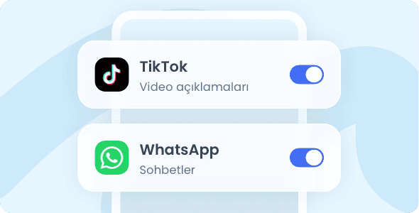 01İzlenecek Uygulamaları Seçin